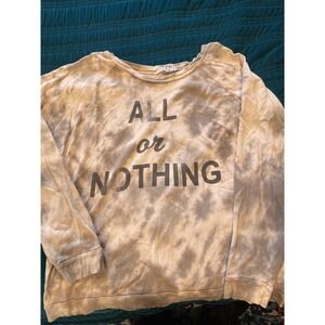 Junk Food All or Nothing Tie Dye Sweatshirt Womens XL Made in USA